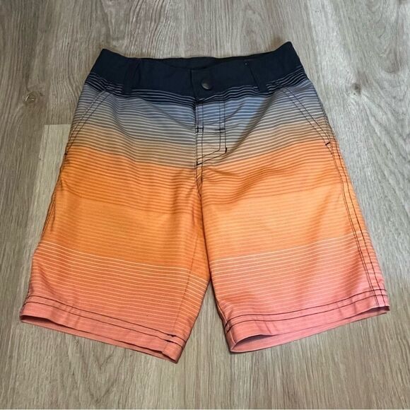 Kid's Art Class Orange Grey Ombre Swimsuit - Picture 2 of 6